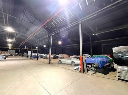 Covered indoor vehicle storage